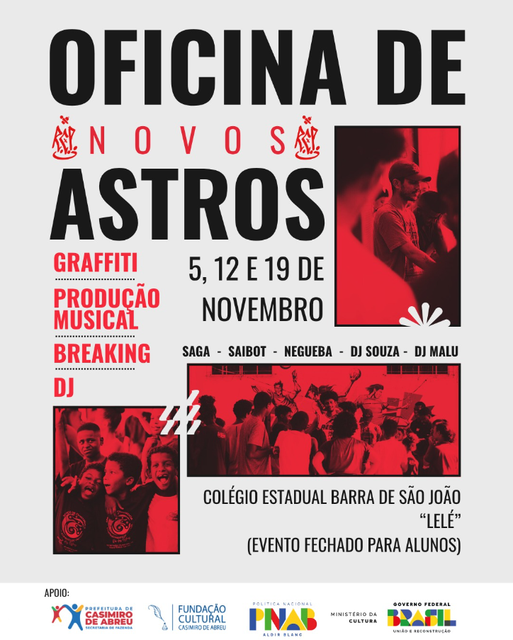 Cartaz da Oficina de Novos Astros